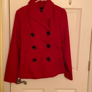 Red Pea Coat